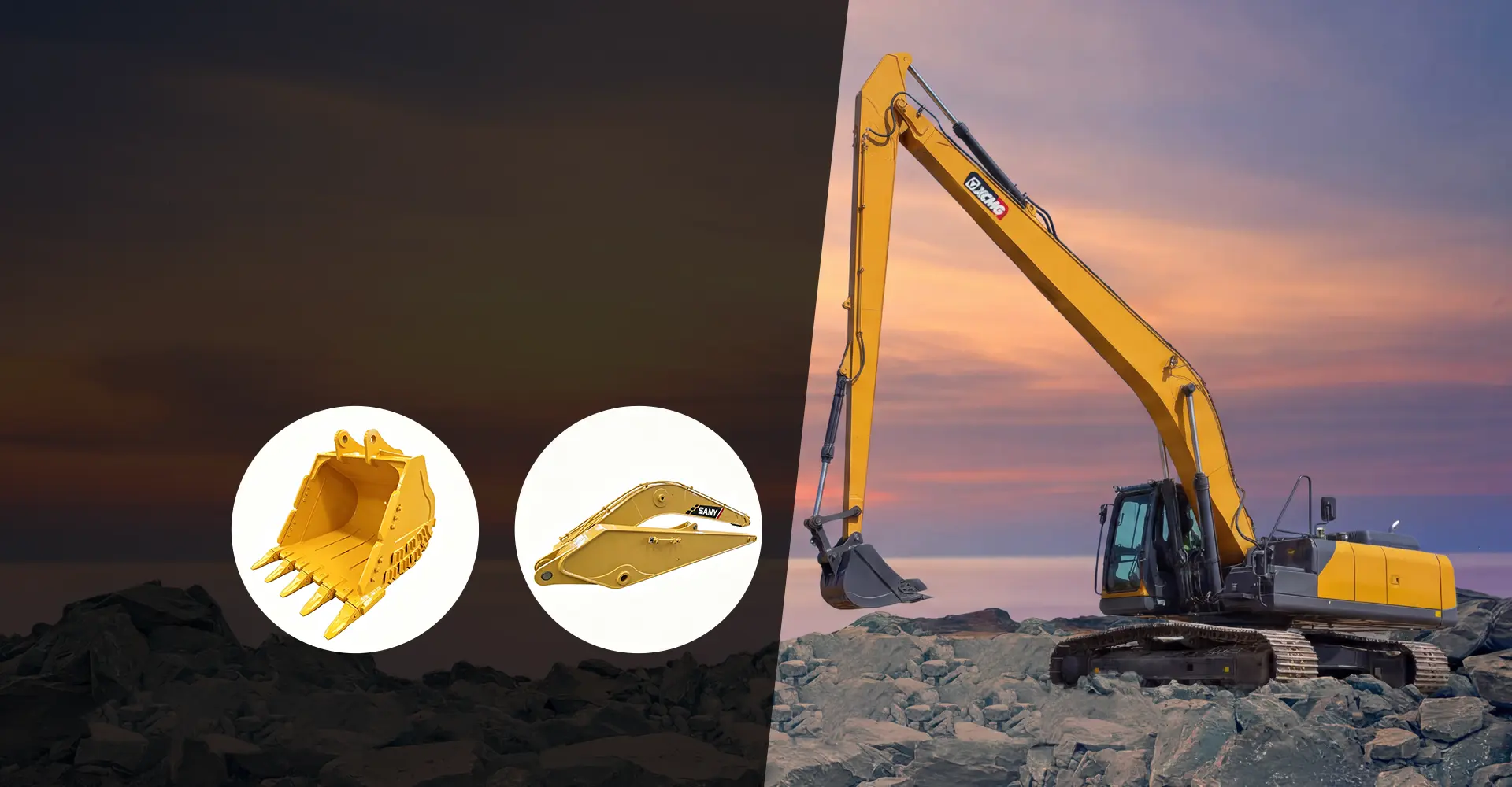 OEM Long Reach Excavator Boom dan Pengeluar Lengan